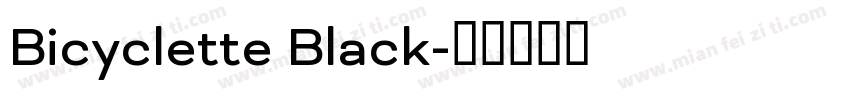 Bicyclette Black字体转换